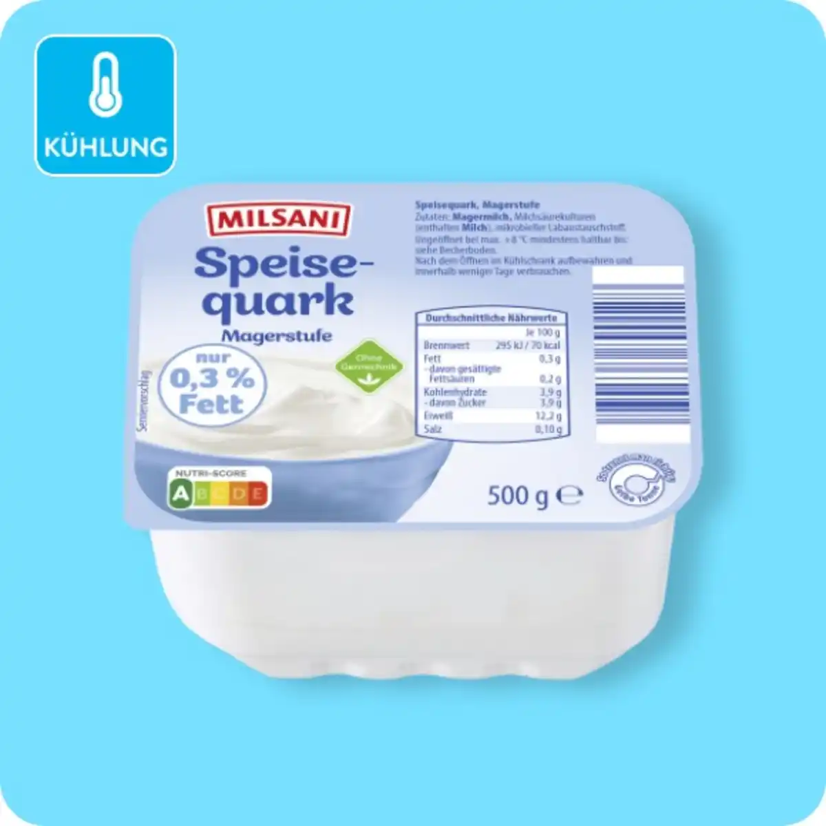 Bild 1 von MILSANI Speisequark Magerstufe, Ohne Gentechnik