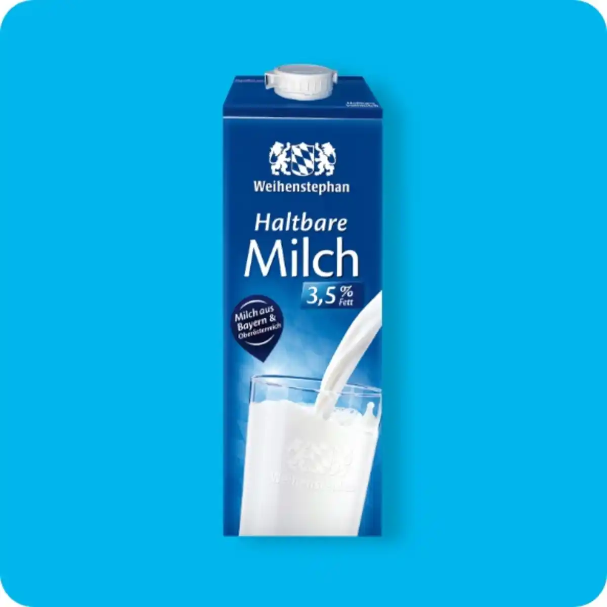 Bild 1 von WEIHENSTEPHAN Haltbare Milch, 3,5% Fett