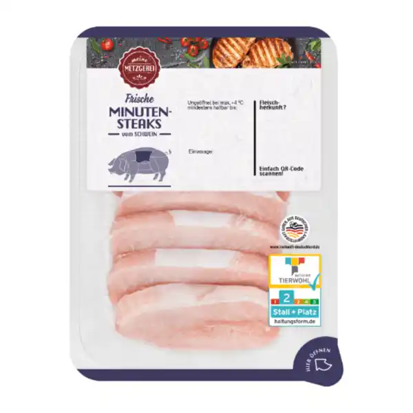 Bild 2 von MEINE METZGEREI Minutensteaks 400g