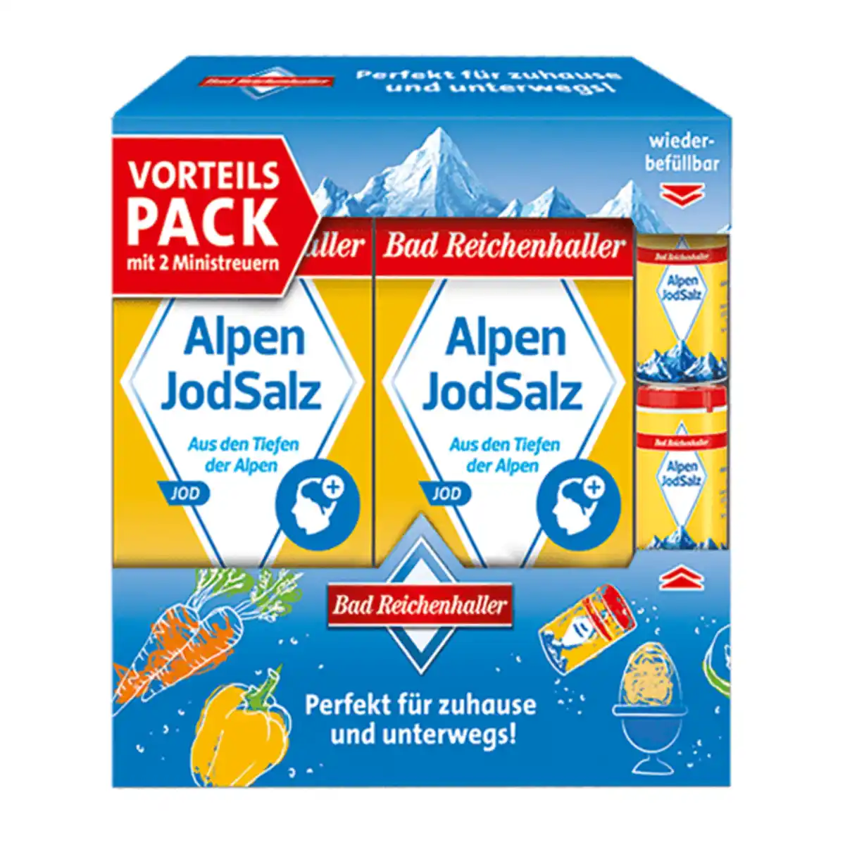 Bild 1 von BAD REICHENHALLER Jodsalz 1020g