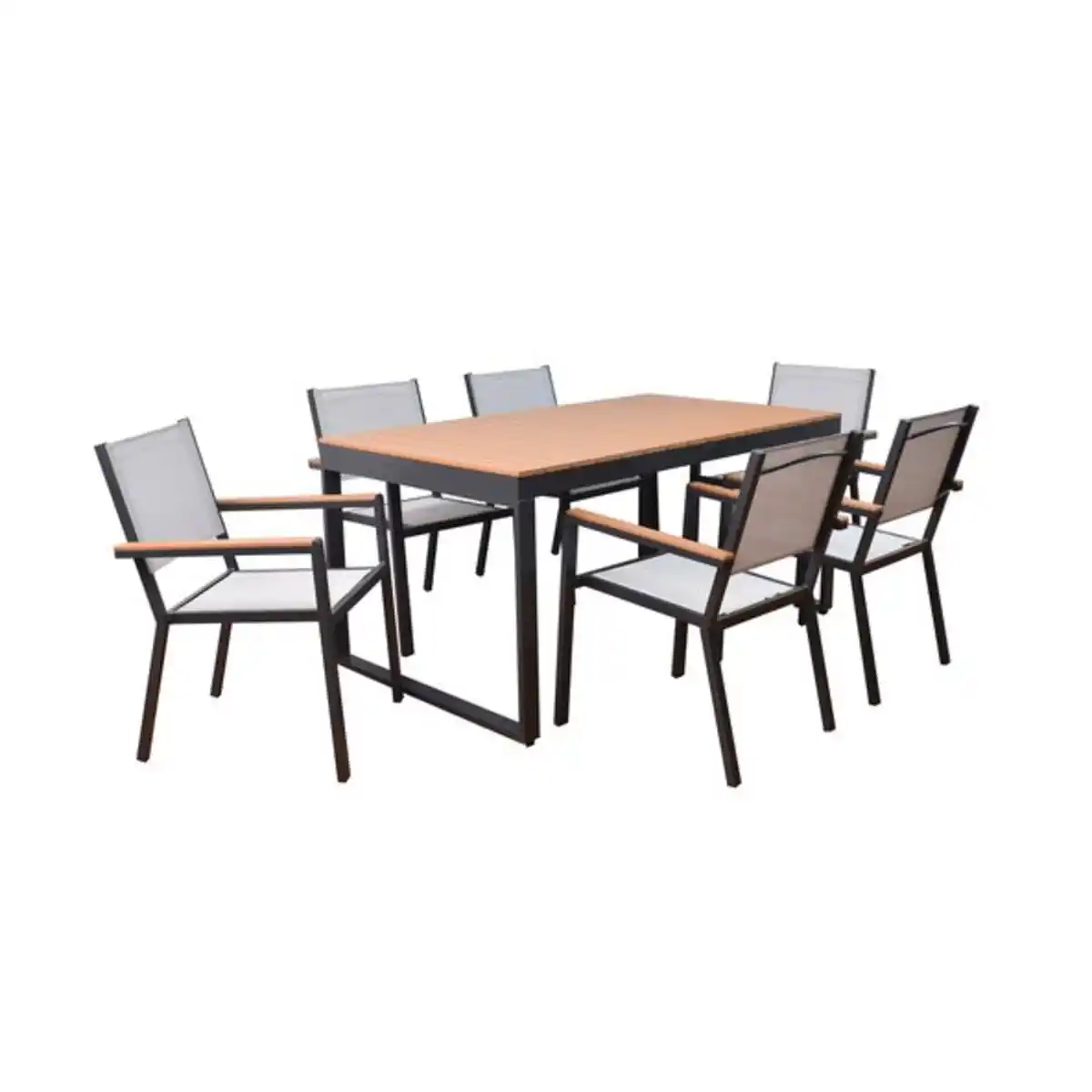 Bild 1 von Garten-Sitzgruppe Siera Sedia inkl. 6 Stühle