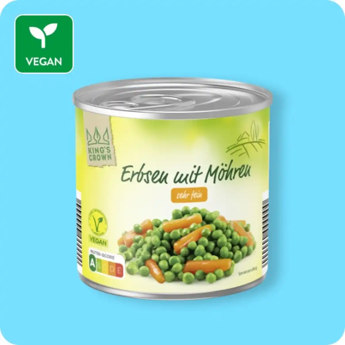 Bild 1 von KING'S CROWN Erbsen mit Möhren, DLG-prämiert