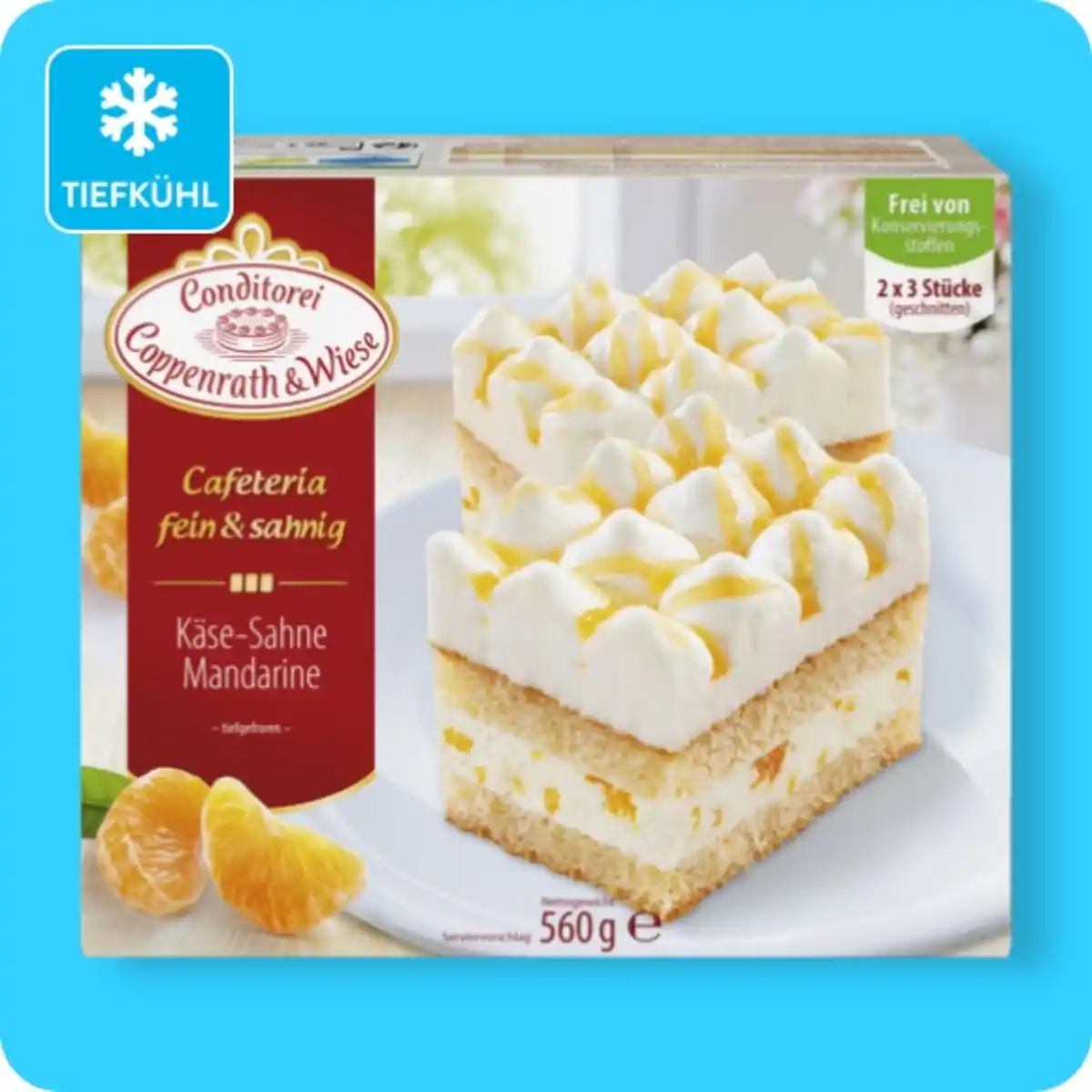 Bild 1 von CONDITOREI COPPENRATH & WIESE Cafeteria fein & sahnig, Käse-Sahne-Mandarine