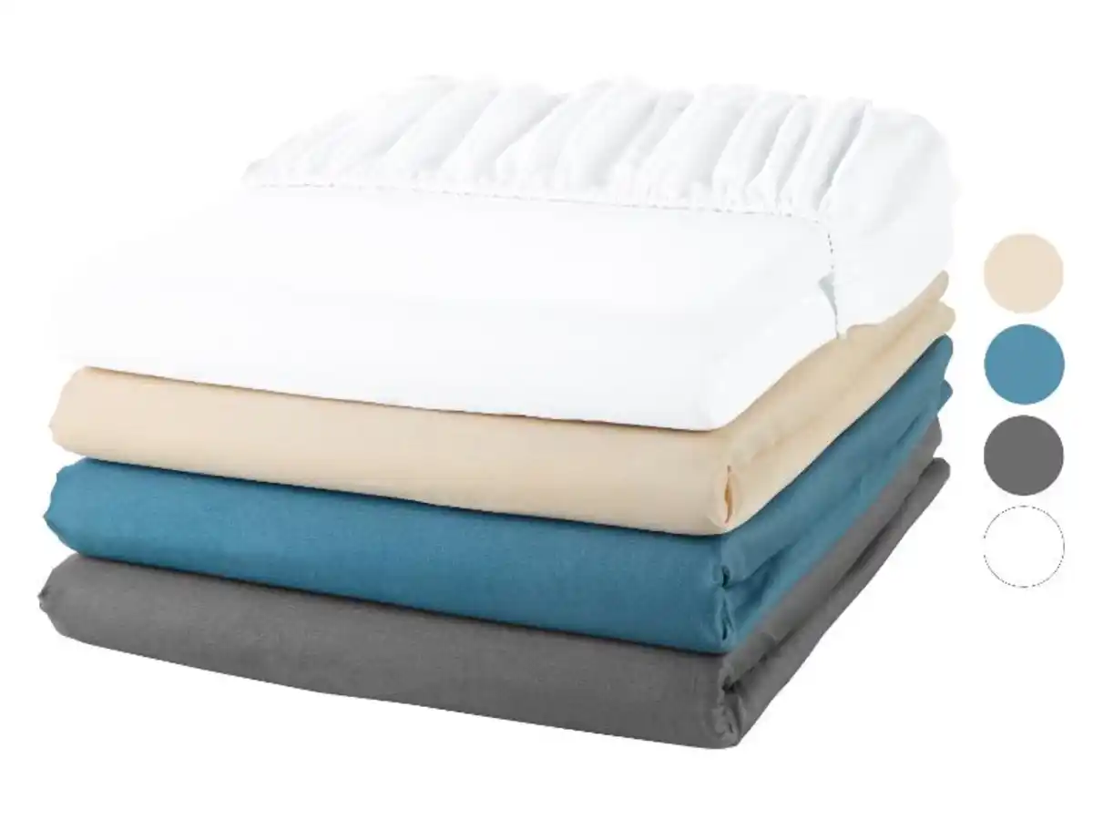 Bild 1 von LIVARNO home Satin-Spannbettlaken, 180-200 x 200 cm