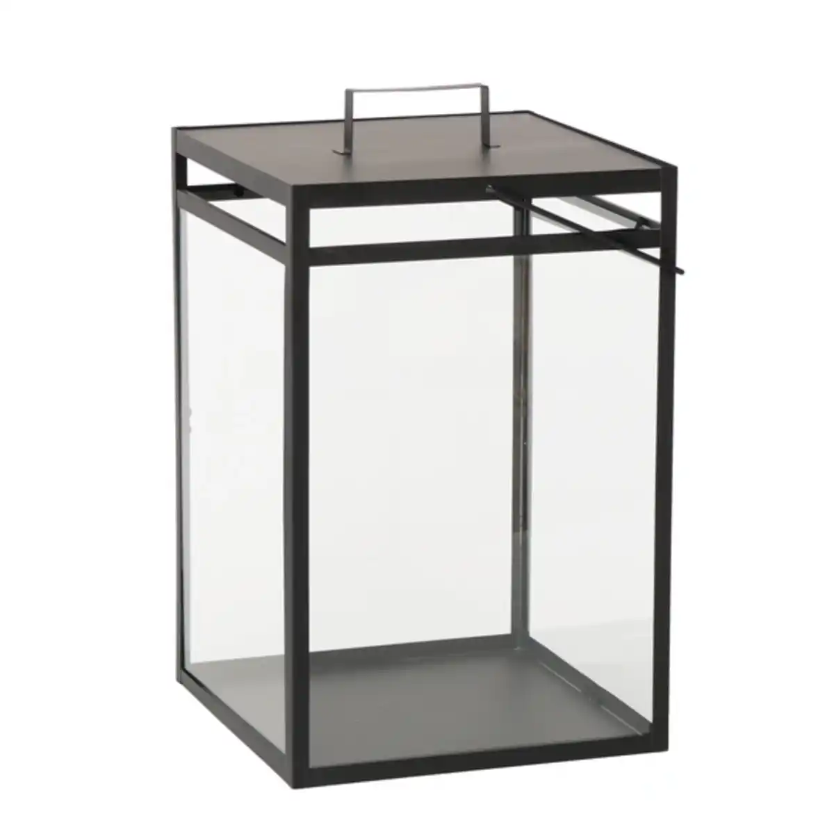 Bild 1 von Laterne »Paguera«, LxBxH: 23 x 23 x 42 cm, Metall, schwarz