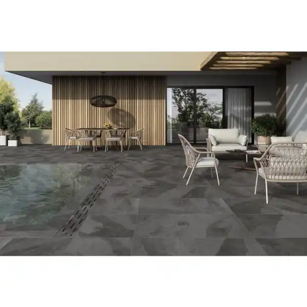 Bild 2 von Terrassenplatte »Slate«, LxBxS: 59,5 x 59,5 x 2 cm, graphit