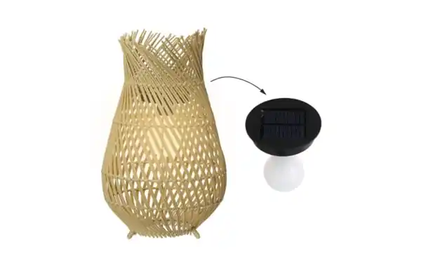 Bild 2 von Solar-Laterne, natur, 36 cm