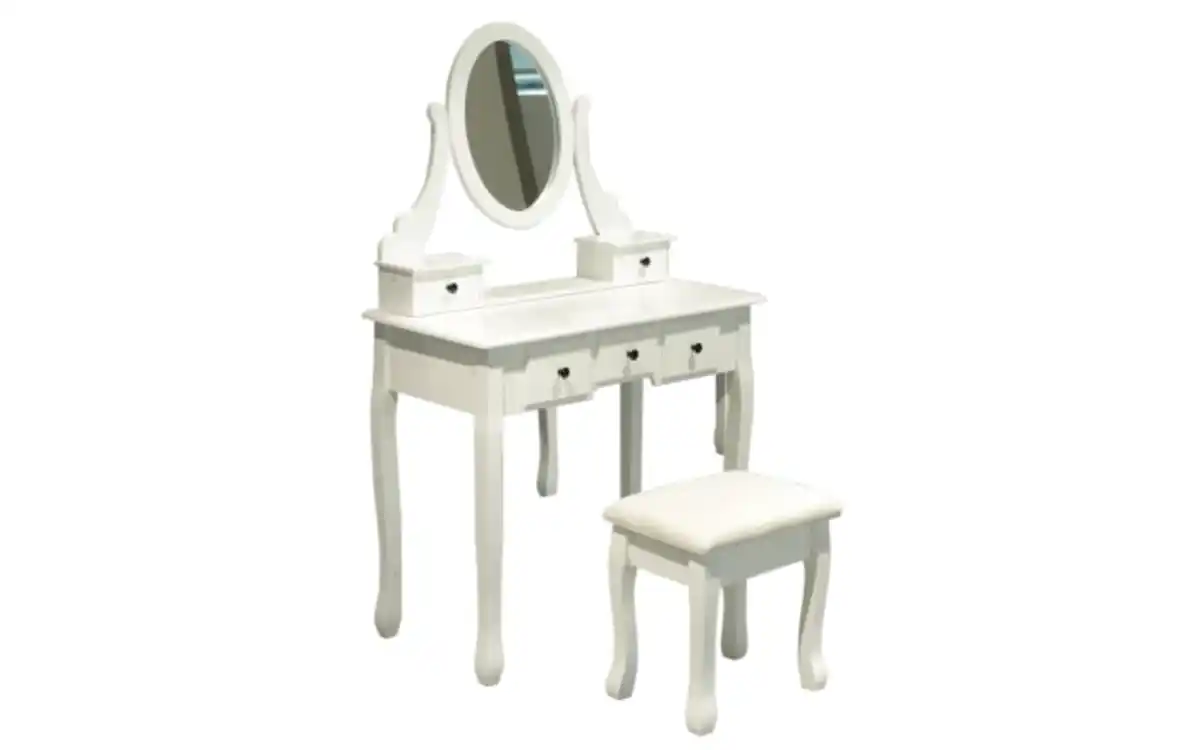 Bild 1 von Schminktisch mit Hocker Tuffi, weiß