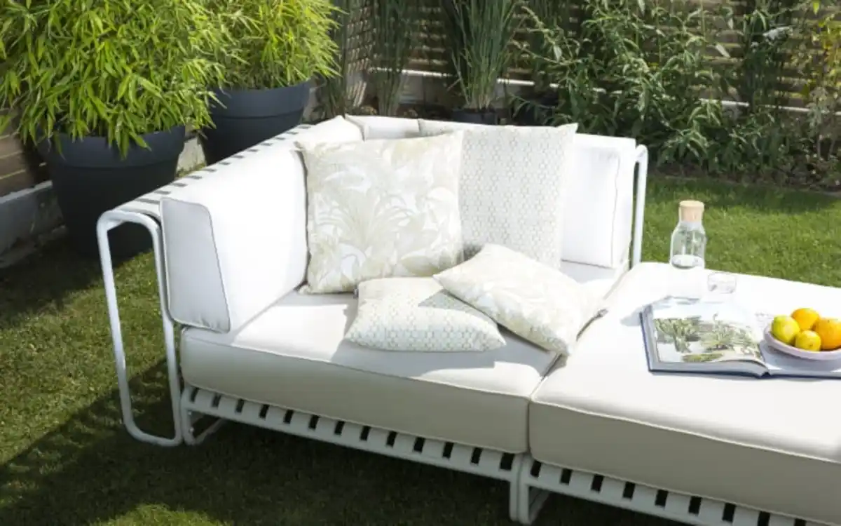 Bild 2 von Kissenhülle Nassau outdoor, natur, 50 x 50 cm