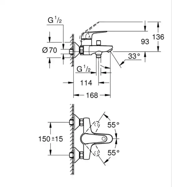 Bild 4 von Wannenarmatur »Swift 2023«, Quickfix, chromfarben