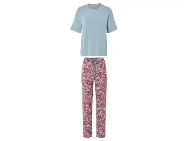 Bild 2 von esmara® Damen Pyjama, mit überschnittenen Schultern