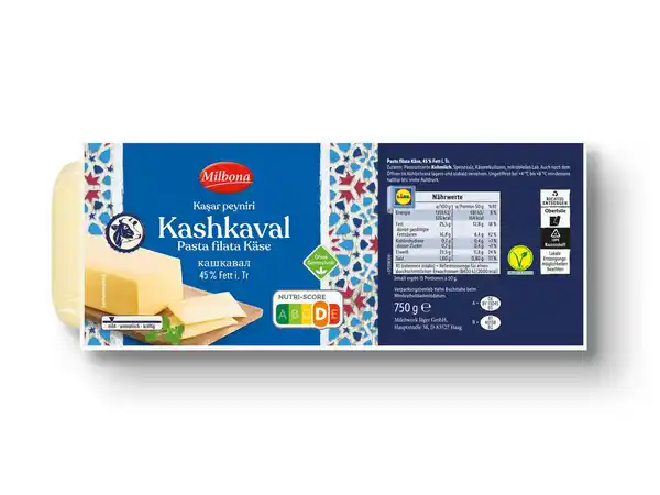 Bild 1 von Milbona Kashkaval Käse,  750 g