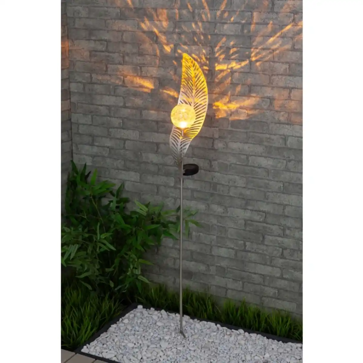 Bild 2 von LED-Solarleuchte »Svane«, Höhe: 103 cm, inkl. Akku & Erdspieß, Kunststoff/Glas/Metall