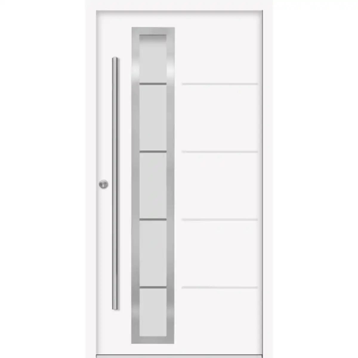 Bild 1 von Haustür »SPLIT Prime«, Aluminium, in weiß