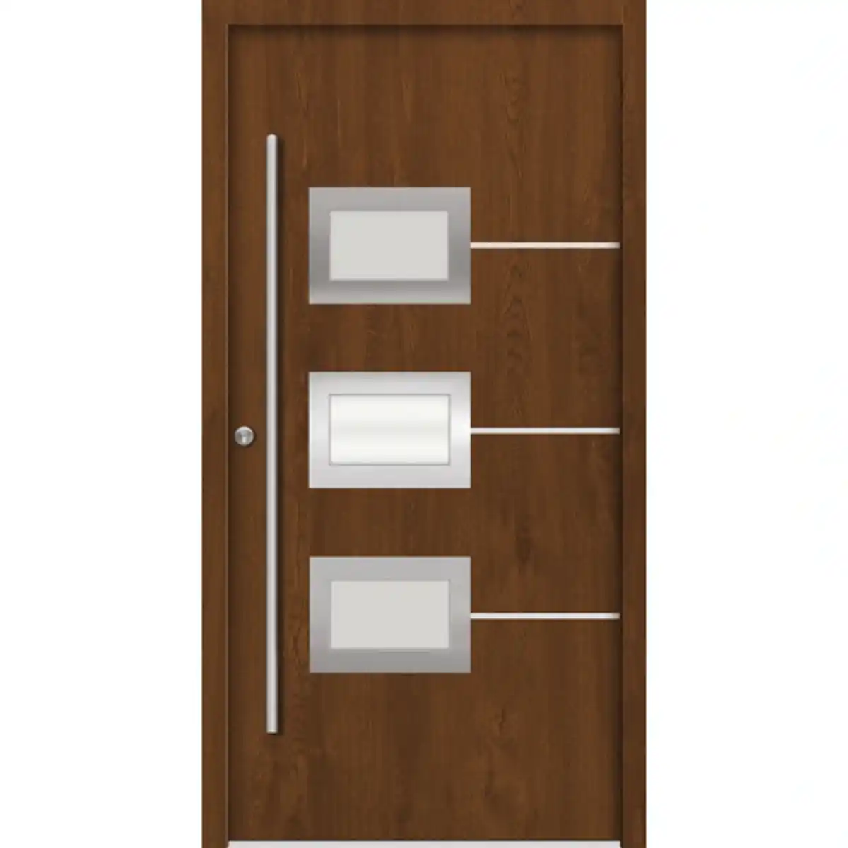 Bild 1 von Haustür »ATHEN Prime«, Aluminium, in golden oak