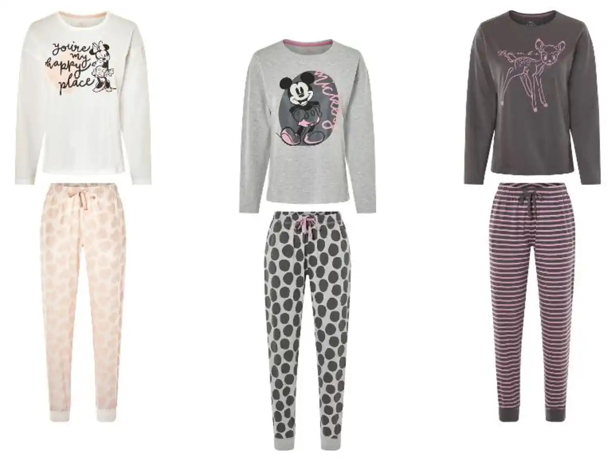 Bild 1 von Damen Pyjama »Disney«, mit Eingrifftaschen