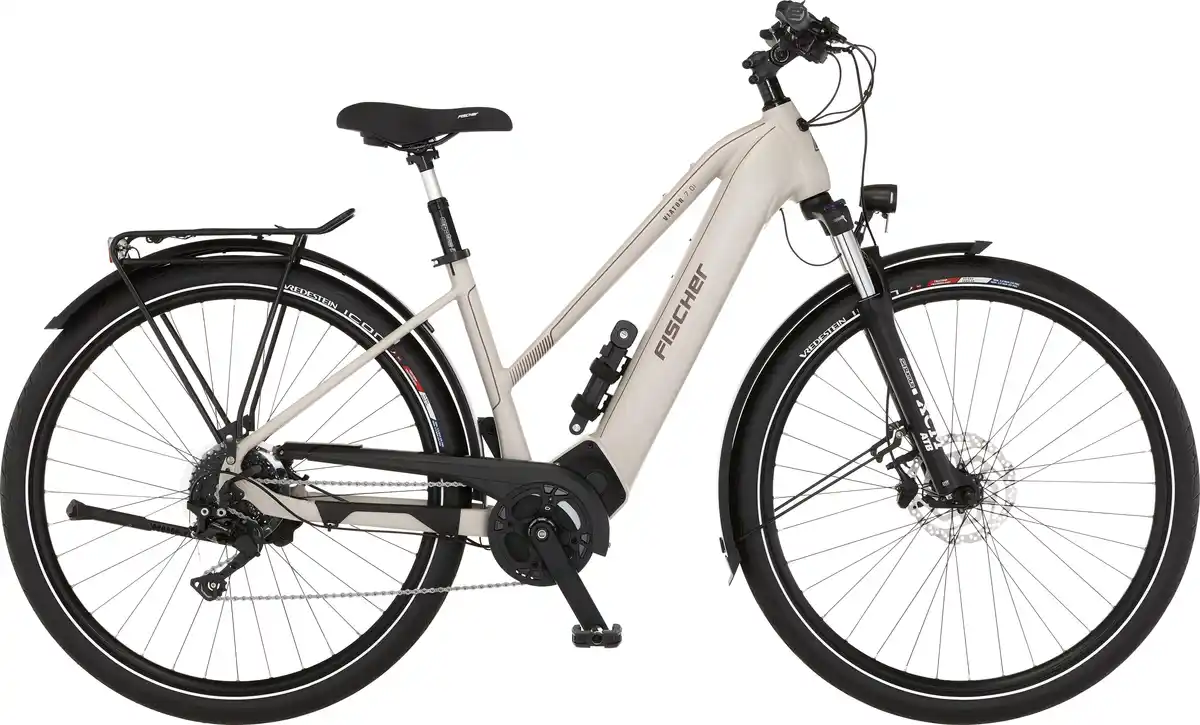 Bild 1 von FISCHER Trekking E-Bike Viator 7.0i 28 Zoll RH 45 cm hellgrau