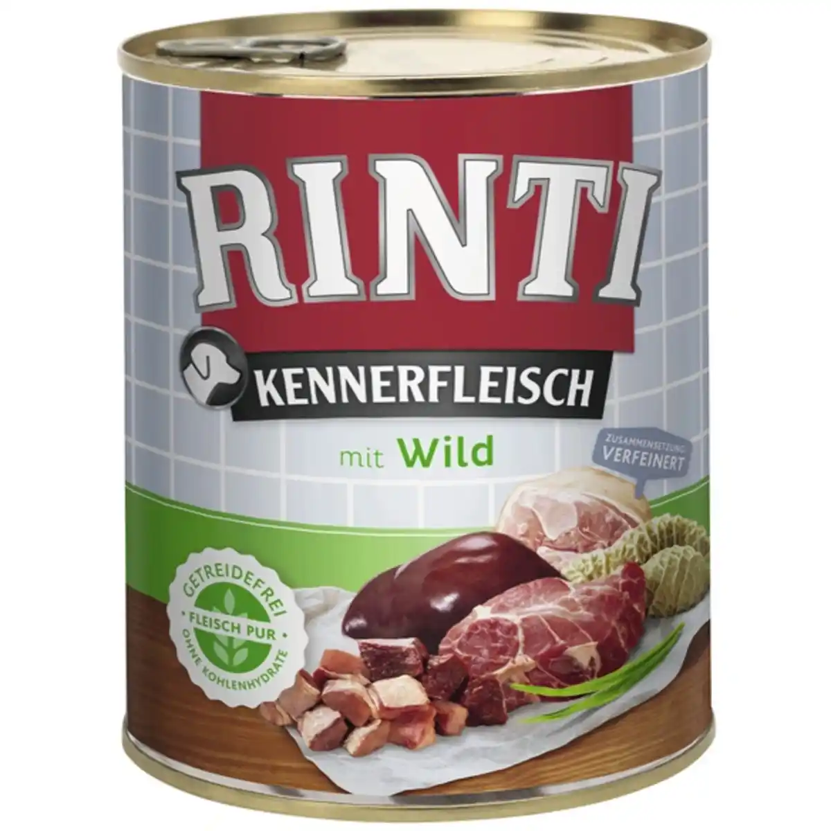 Bild 1 von Hunde-Nassfutter »Kennerfleisch«, Wild, 1 Dose