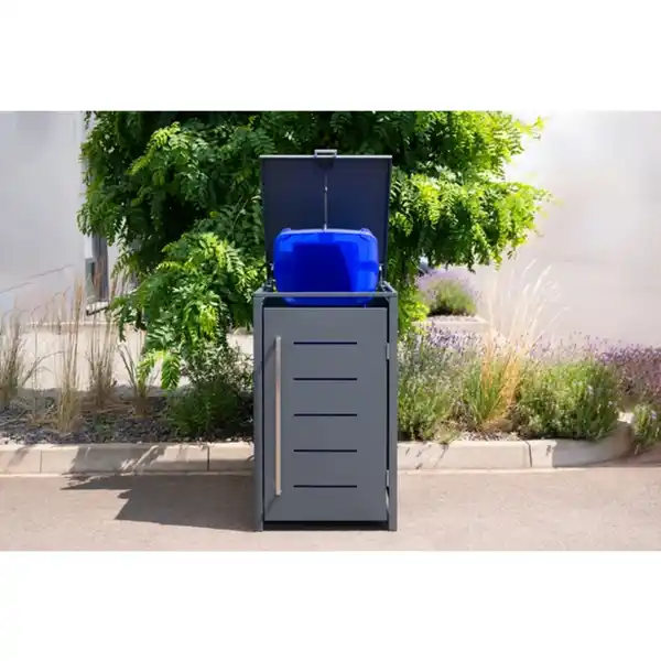 Bild 3 von Mülltonnenbox, für 1 x 240 L, BxTxH: 68 x 80 x 116 cm, anthrazit