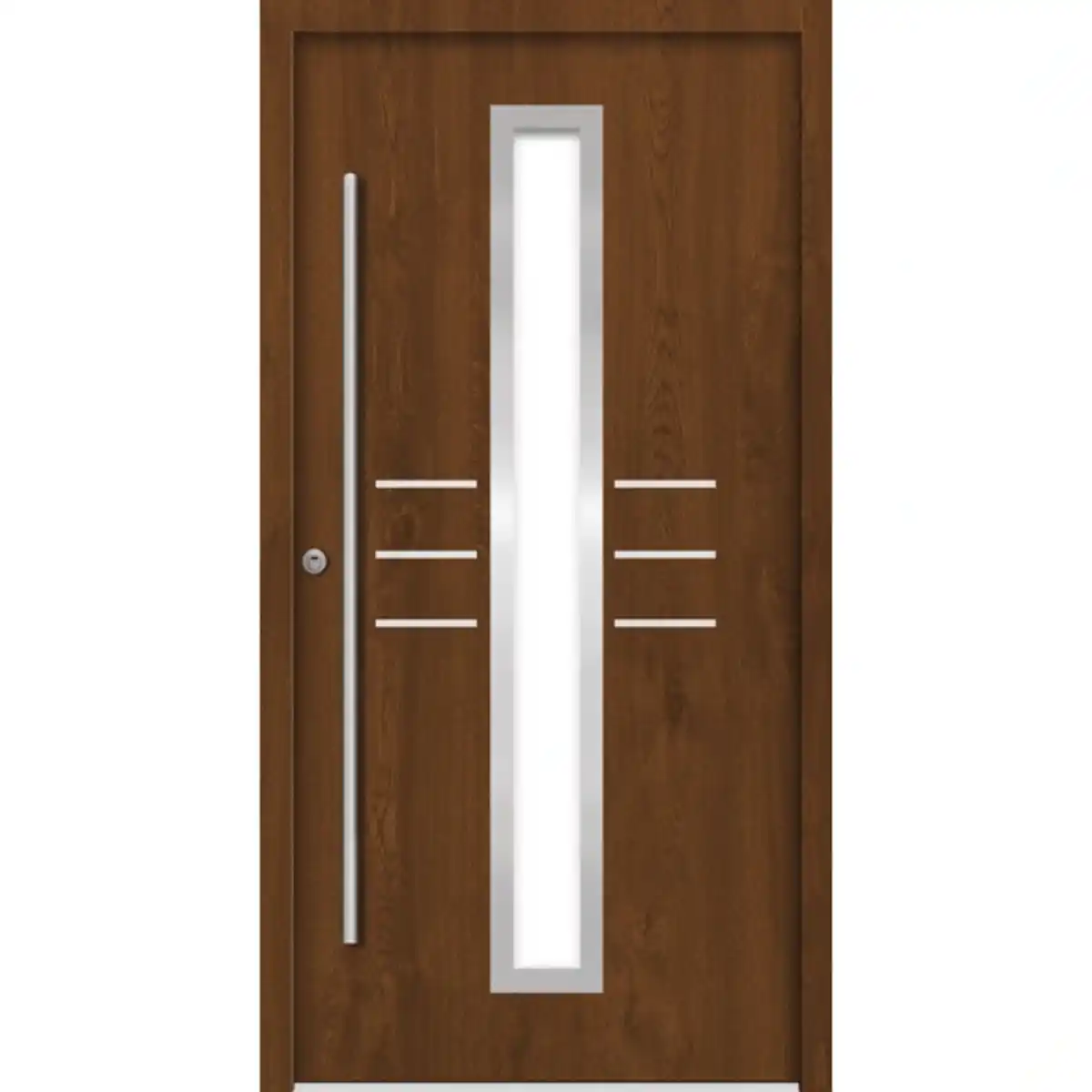 Bild 1 von Sicherheitshaustür »OMIS Prime RC2«, Aluminium, in golden oak