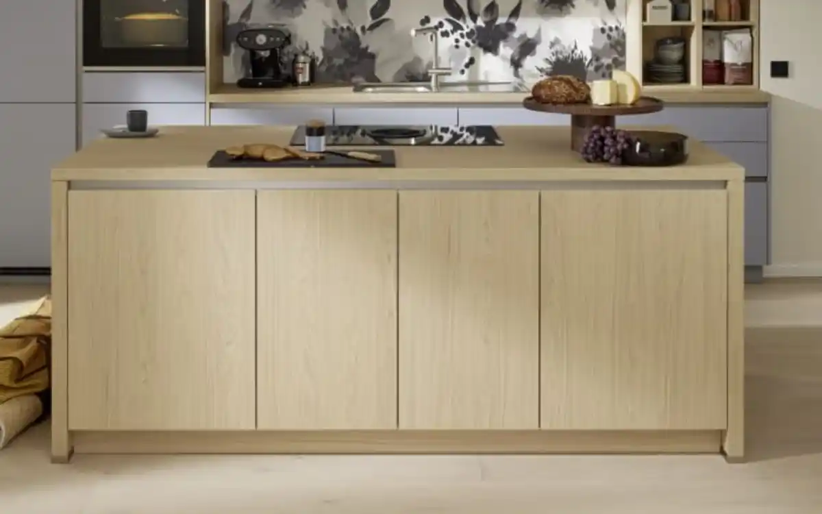 Bild 3 von Einbauküche Sunta/Stadum, Eiche Como Nachbildung/sky, inkl. Privileg Elektrogeräte