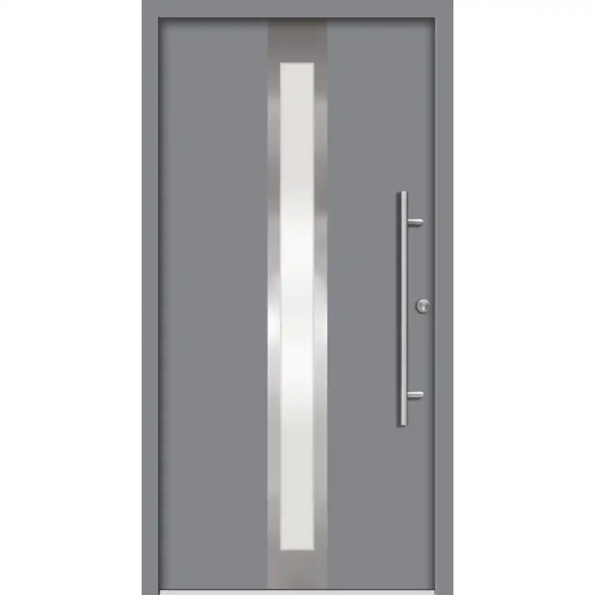 Bild 1 von Haustür »RHODOS Prime«, Aluminium, in verkehrsgrau