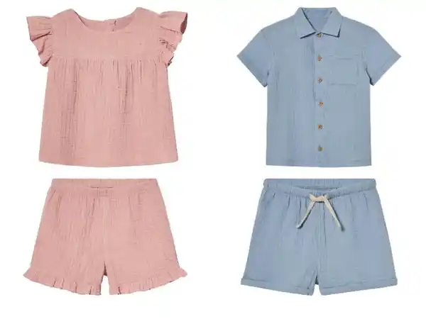 Bild 1 von lupilu® Kinder Musselin-Set, 2-teilig, aus reiner Baumwolle