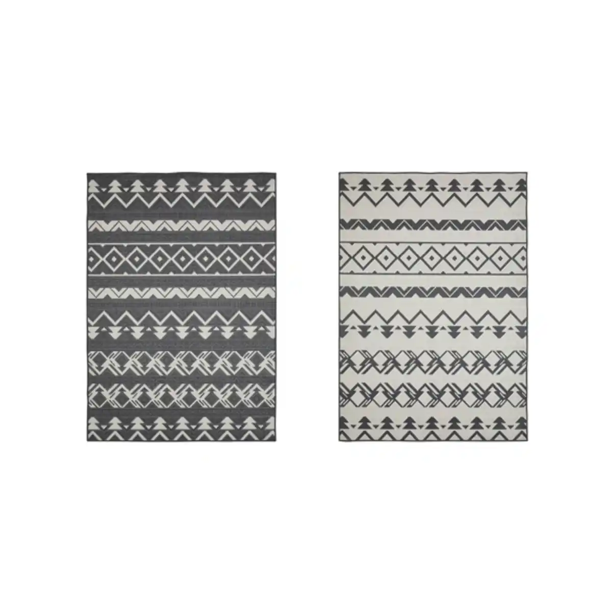 Bild 1 von Teppich »Reno«, BxL: 80 x 140 cm, beige/anthrazit, Boho-Stil