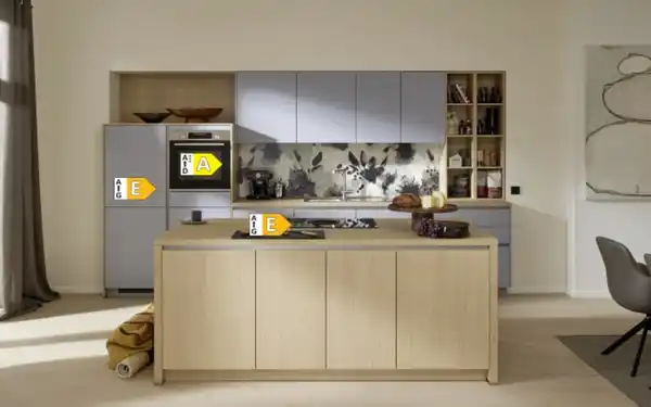 Bild 4 von Einbauküche Sunta/Stadum, Eiche Como Nachbildung/sky, inkl. Privileg Elektrogeräte