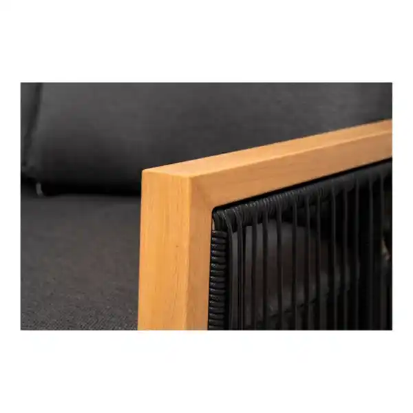 Bild 3 von Loungeset »ALICANTE«, 1 x Sofa, 2 x Sessel, 1 x Tisch, inkl. Auflagen, Aluminium, Holzoptik