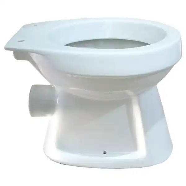 Bild 3 von Stand WC, Flachspüler, Keramik, weiß