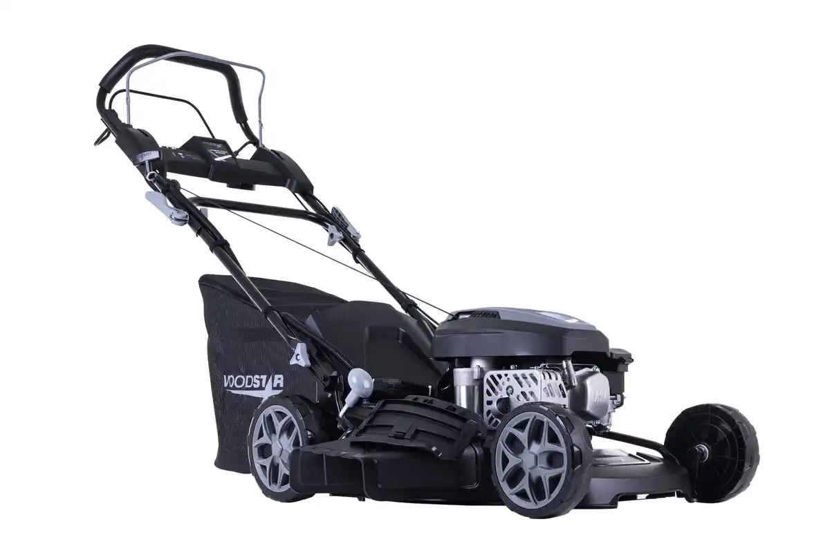 Bild 1 von Woodster Benzin-Rasenmäher BLM460-150ES inkl. 2Ah Akku + 2,4A Ladegerät