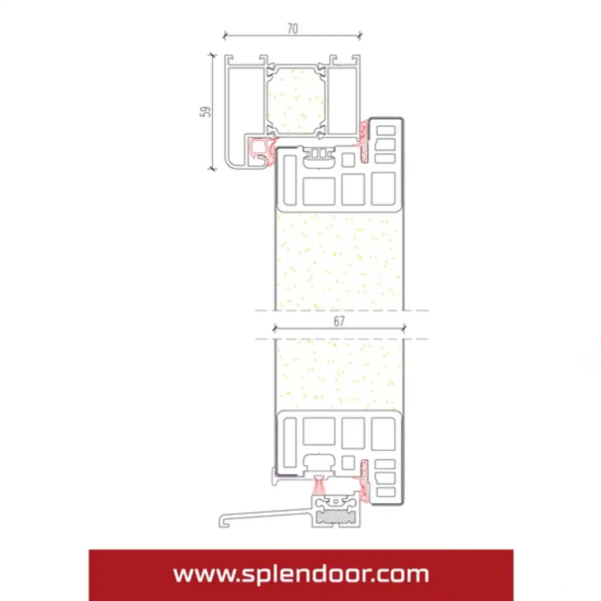 Bild 3 von Sicherheitshaustür »RHODOS Prime RC2«, Aluminium, in verkehrsgrau