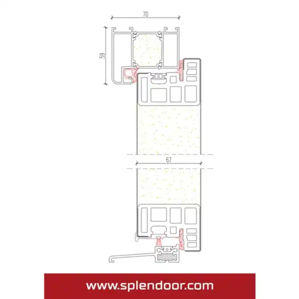 Bild 3 von Sicherheitshaustür »RHODOS Prime RC2«, Aluminium, in verkehrsgrau