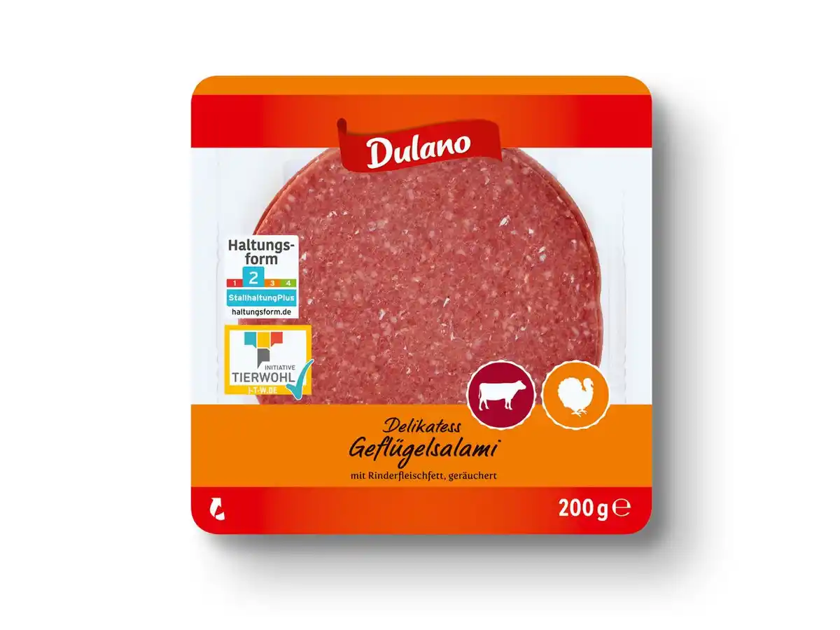 Bild 1 von Dulano Delikatess Geflügelsalami,  200 g