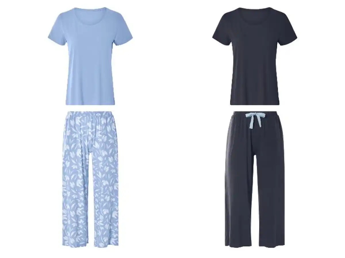 Bild 1 von esmara® Damen Pyjama mit Rundhalsausschnitt