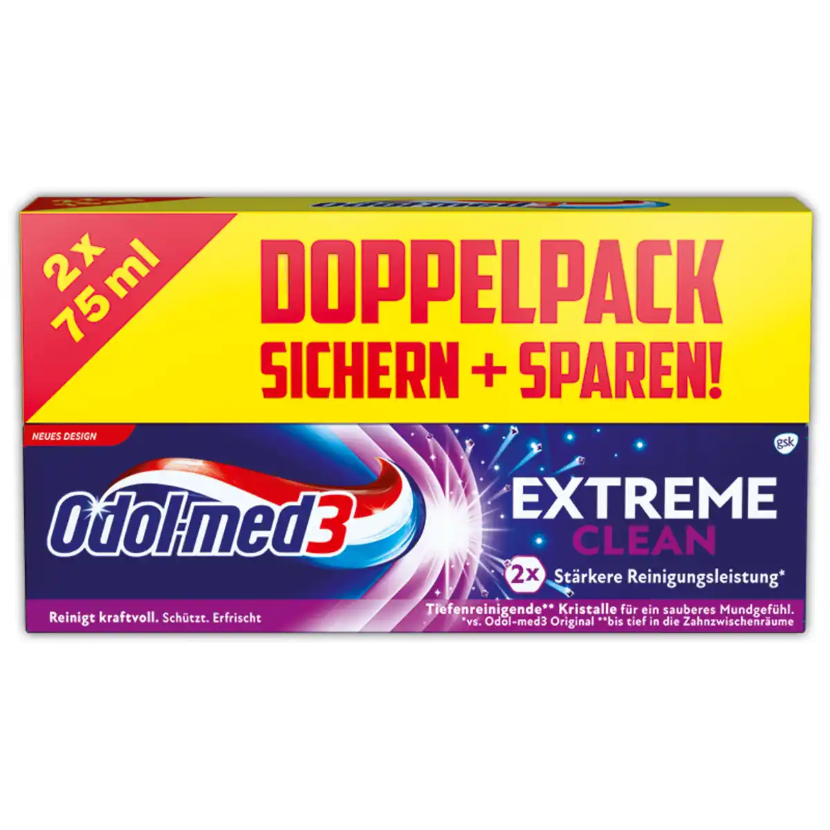 Bild 1 von Odol-Med3 Zahnpasta Extreme Clean