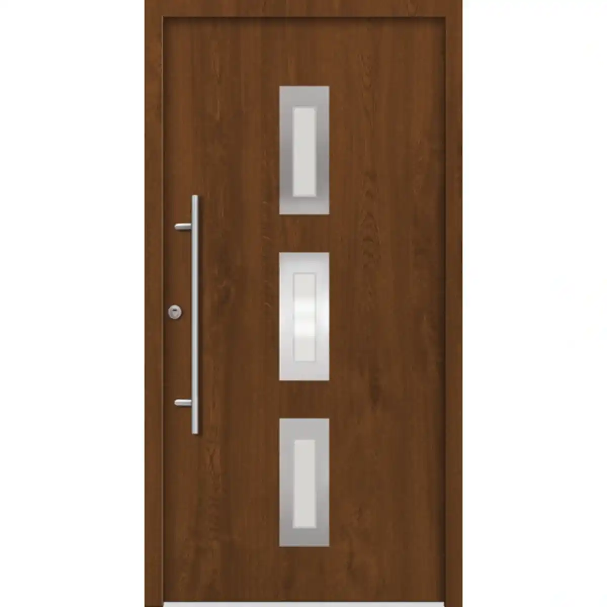 Bild 1 von Sicherheitshaustür »PULA Prime RC2«, Aluminium, in golden oak