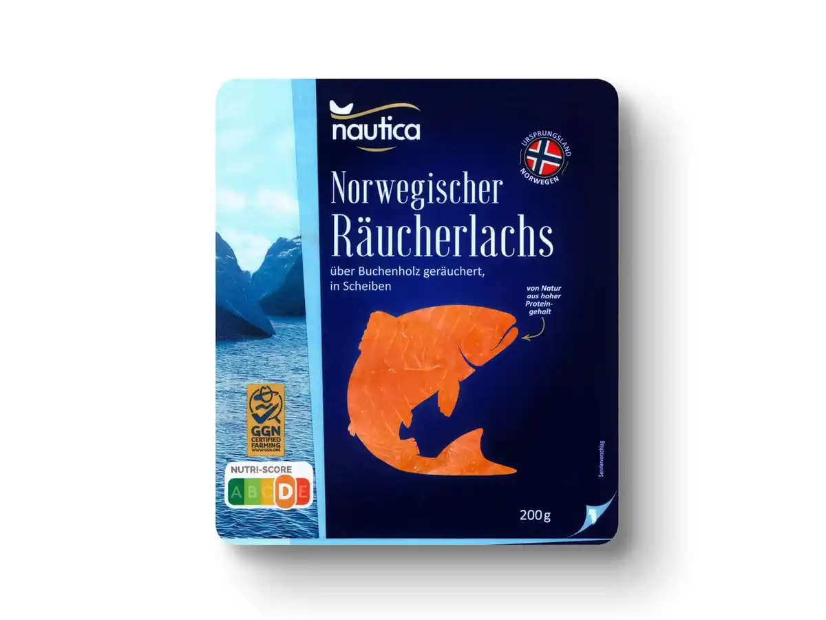 Bild 1 von Nautica Norwegischer Räucherlachs,  200 g