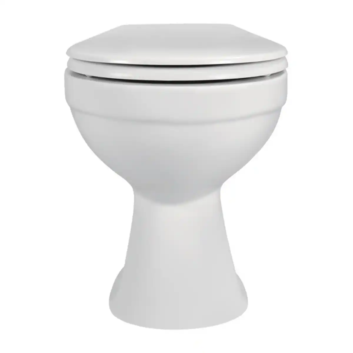 Bild 1 von Stand WC, Tiefspüler, spülrandlos, Keramik, weiß