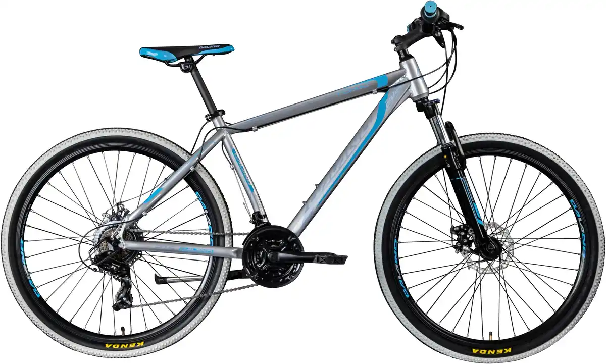 Bild 1 von Galano Mountainbike Toxic MTB Hardtail Unisex 27,5 Zoll RH 46cm 21-Gang silber blau