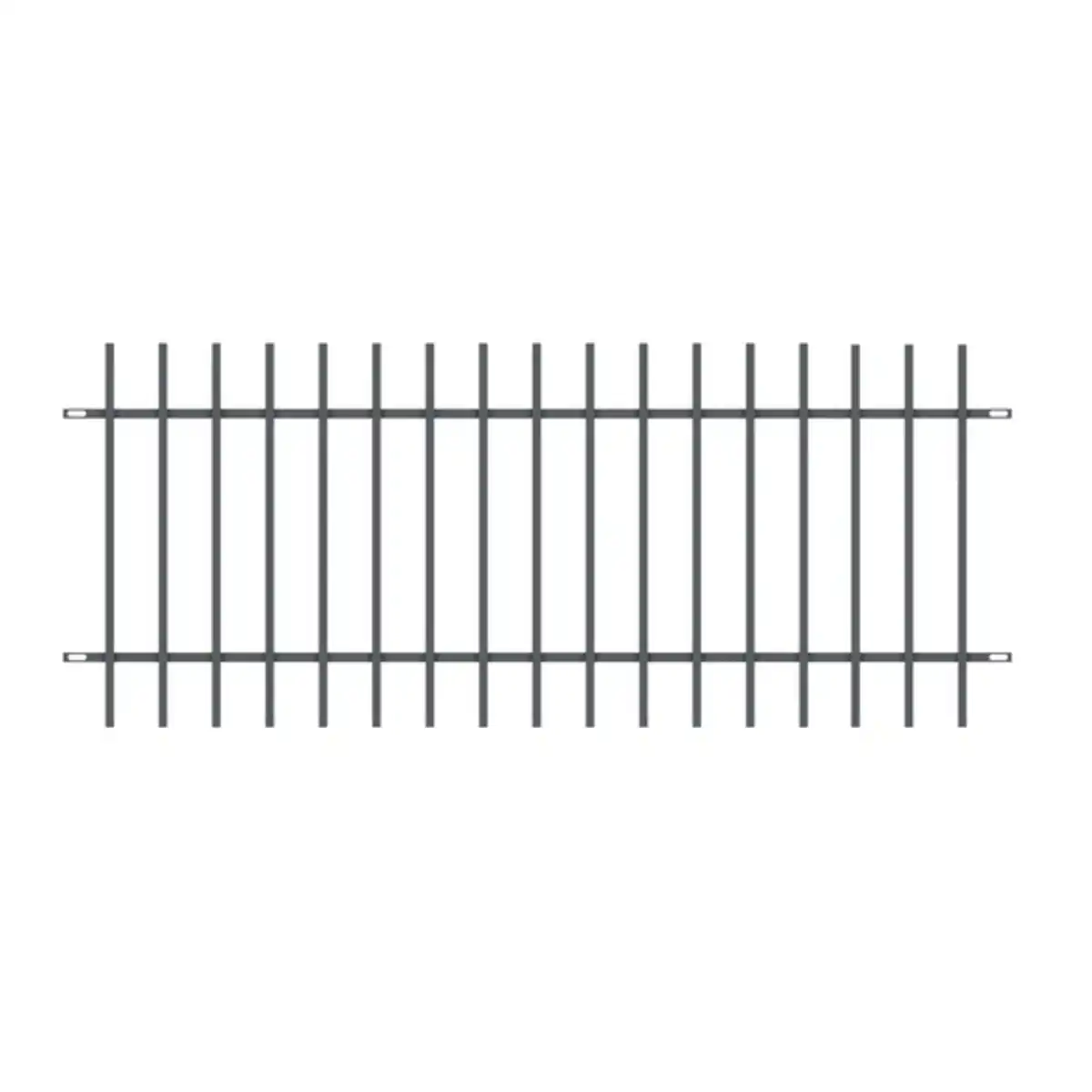 Bild 2 von Zaunfeld »Matt 80«, 200x80 cm, anthrazit, verzinkt
