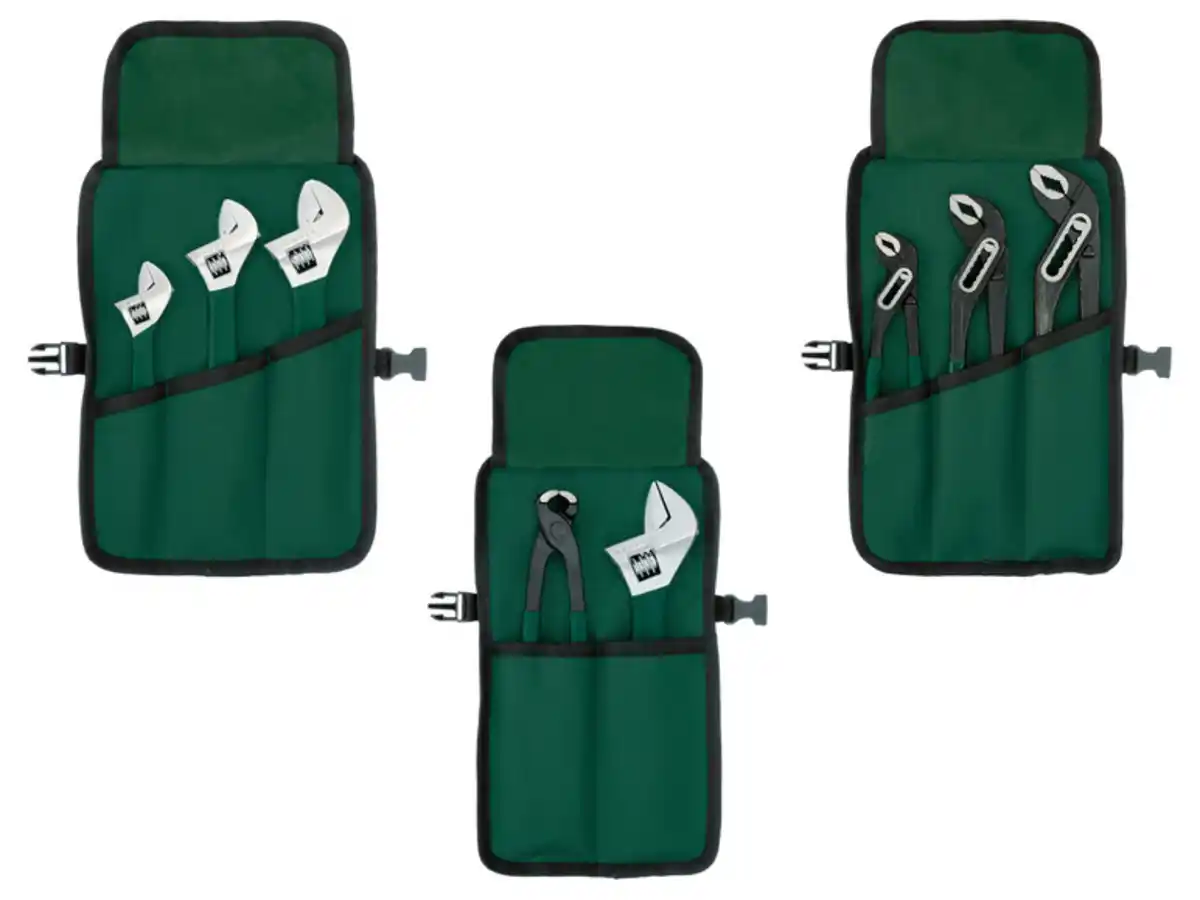 Bild 1 von PARKSIDE® Rollgabelschlüssel- / Wasserpumpenzangen- / Werkzeug-Set, mit Tasche
