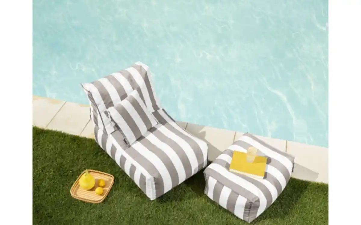 Bild 4 von Sitzsack Rock Santorin, taupe/weiß, 65 x 65 x 100 cm