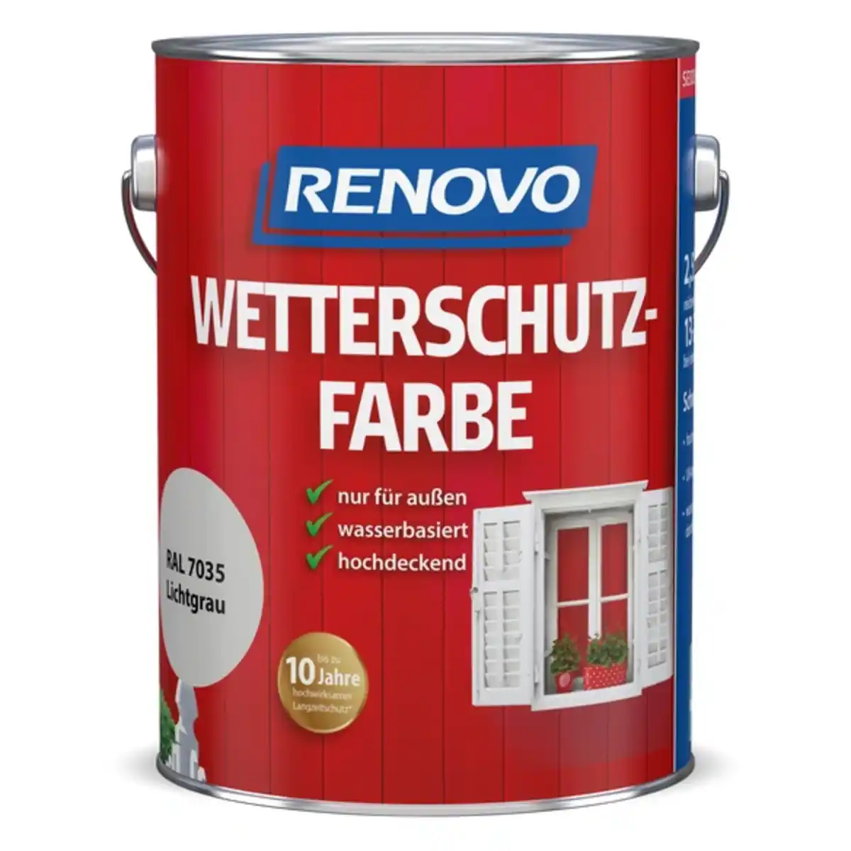 Bild 1 von Wetterschutzfarbe, wb 3,0L lichtgrau RAL 7035 Aktion +20 Proz.