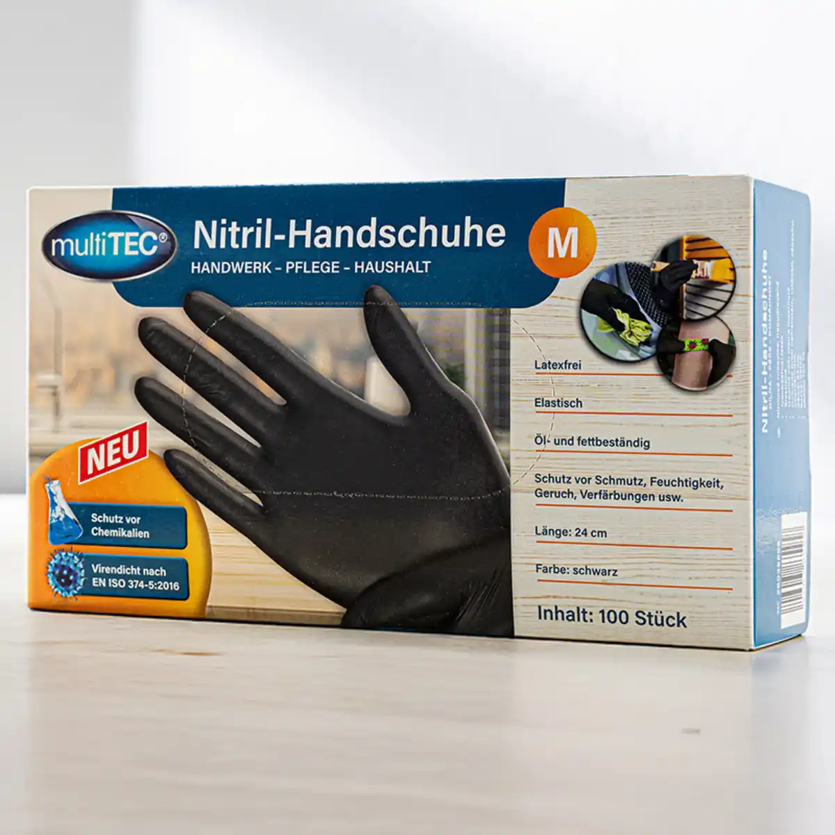 Bild 1 von Multitec Puderfreie Nitril-Handschuhe 100er