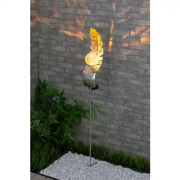 Bild 4 von Solarleuchte »Svante«, Höhe: 103 cm, inkl. Akku & Erdspieß, Kunststoff/Glas/Metall