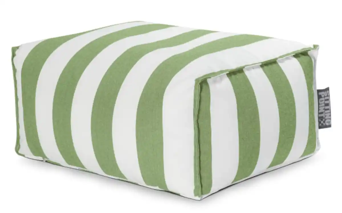 Bild 1 von Sitzhocker Roll Santorin, grün/weiß, 65 x 35 x 55 cm