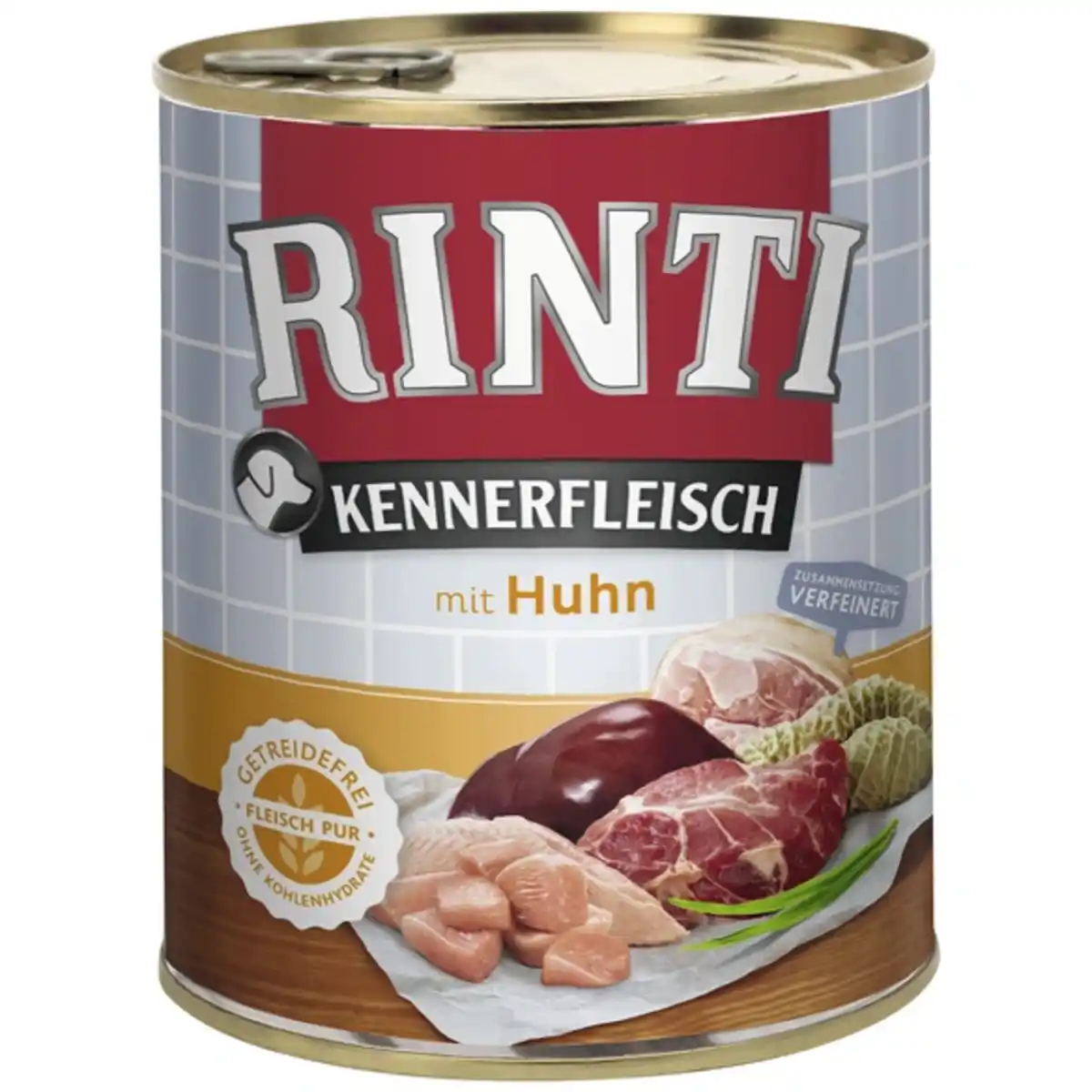 Bild 1 von Hunde-Nassfutter »Kennerfleisch«, Huhn, 1 Dose