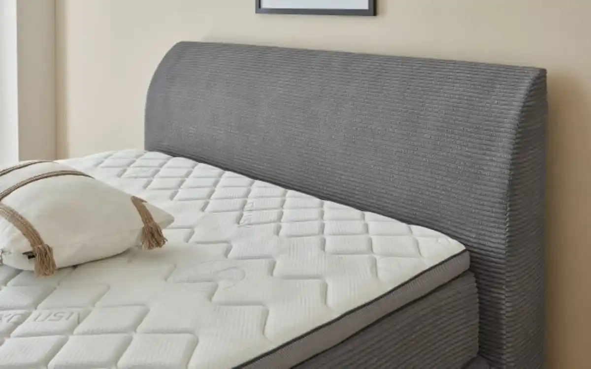 Bild 4 von Boxspringbett Kurt, grau, 120 x 200 cm, Härtegrad 2/3